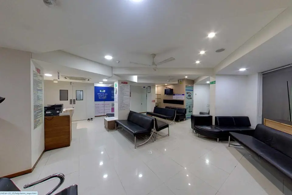 Reception and waiting lounge at the Saraspur centre